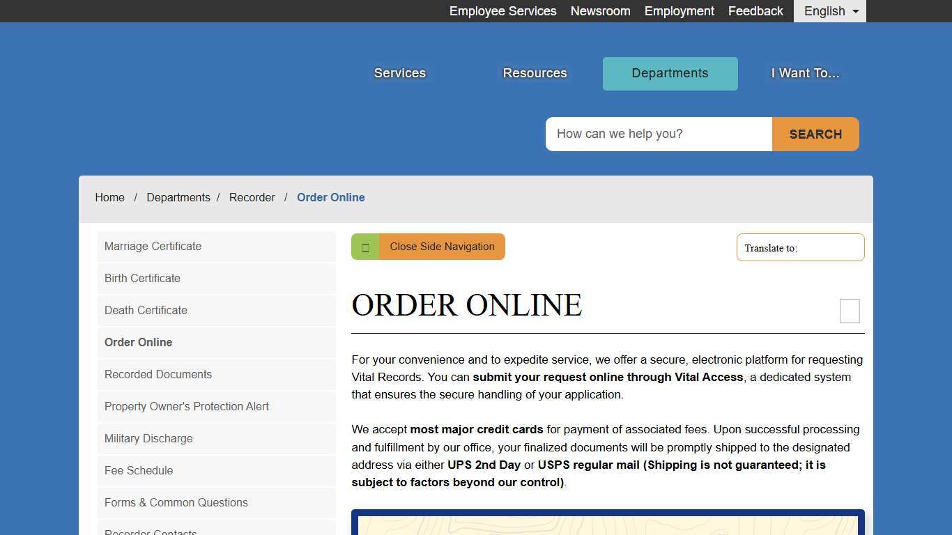 Order Online - County of Fresno